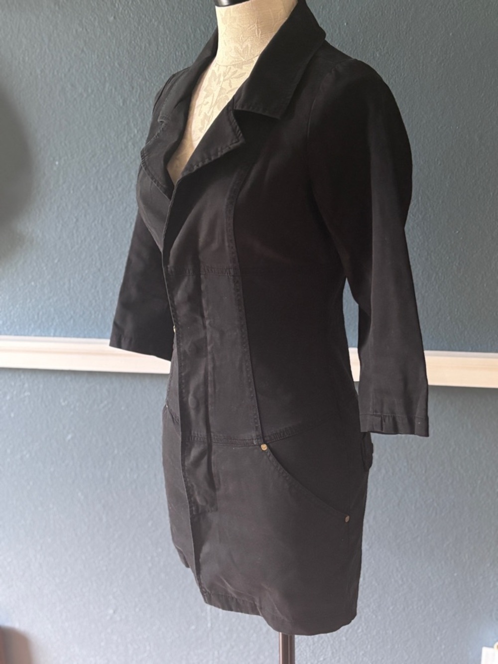 Rare Vintage Y2K Diesel Stretch Denim Mini Dress in XS - Picture 5 of 11